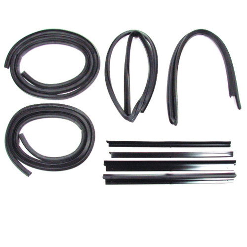 Door Seal Window Sweeps Channel Kit for 1992-2002 Chevy/GMC, Left and Right Rear Doors - High Quality US-made Product