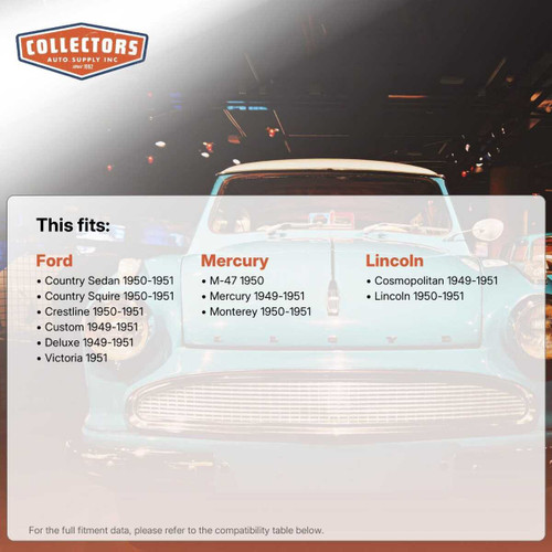 Sound Deadener Floor Insulation Kit for 1949-1951 Ford Custom 610491