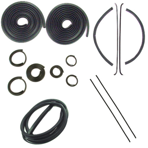 Rear Door Seal Window Sweeps Channel Kit for 1947-50 Chevy/GMC Truck - Complete Weatherstrip Seal Kit Made in the US