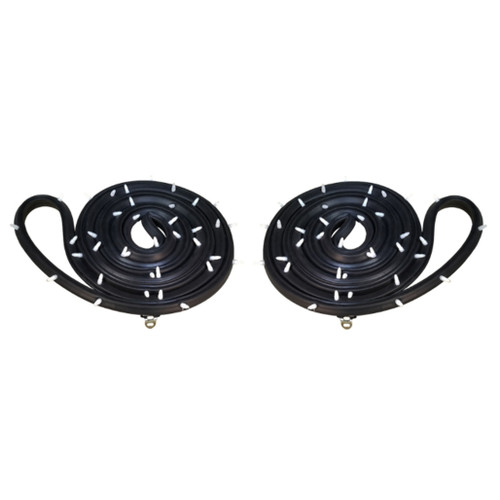 Weatherstrip Seal Kit for 1967-1968 GM 4-Door: Left & Right Hand 2pc. EPDM Rubber, Easy Installation, Quieter Ride