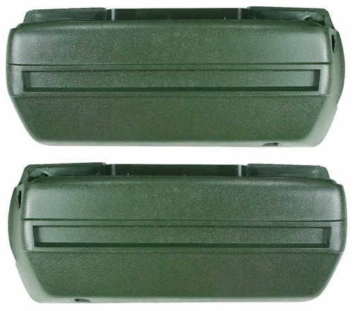 Armrest Bases for 1968-1972 GM A Body Plastic Injection-Molded Front Jade Green