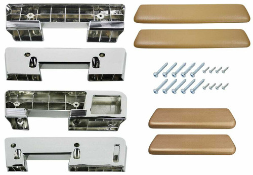 Armrest Kits for 65-67 Chevrolet Oldsmobile Pontiac A-Body Front/Rear Parchment