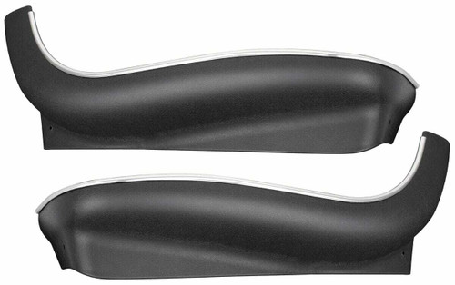 Seat Base for 1966-1972 GM A Body Bucket/Strato Bench, Pair Black