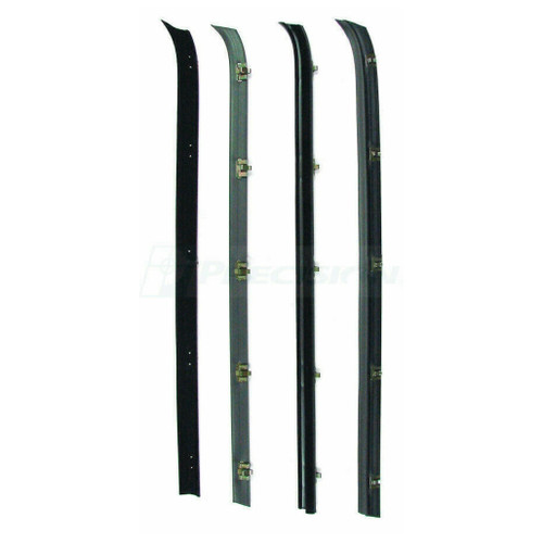 Window Sweeps Felt Kit Belt Line Weatherstrip for 1973-1980 GM Chevrolet C10 K10 Truck - Left & Right Hand Set of 4 Pieces