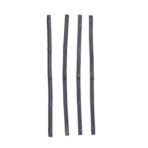 Window Sweeps Felt Kit for 64-70 A100 Van/Pickup Front Left & Right Hand - Belt Line Weatherstrip Set of 4 Pieces