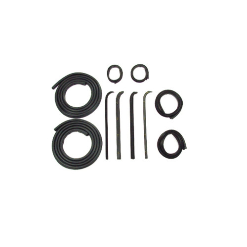 1971-1972 Ford Door Seal Window Sweeps Channel Kit, Left and Right 10-Piece - High Quality US Made Product
