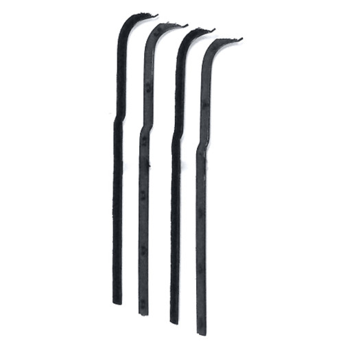 Window Sweeps Felt Kit Black Left & Right Hand 4pc. for Ford F-Series 1961-66 - High Quality Seal for Vintage Vehicles