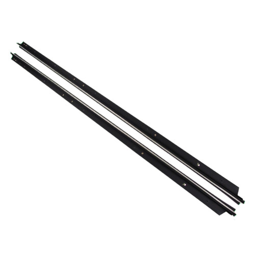 Window Sweeps Felt Kit for 1981-1988 GM Car Front Outer Left & Right Hand Pair - Belt Line Weatherstrip Kit - Chrome Moldings