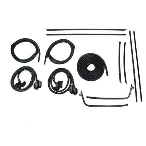 Weatherstrip Kit for 1970-1972 Chevrolet Chevelle Hardtop 2-Door, 13 Piece Set, Made in USA, High Quality Materials