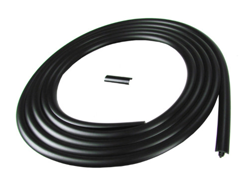 Windshield Molding Trim for 1987-1995 Jeep Wrangler Sport Utility 2-Door, Black Rubber, Made in USA, Lifetime Warranty.