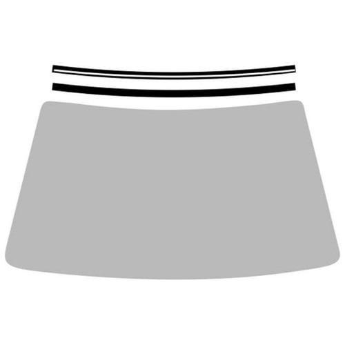 Windshield Molding Trim for 1989-1994 Nissan Maxima, Chrome Upper Reveal Kit, US-Made Durable Weatherstrip Replacement.