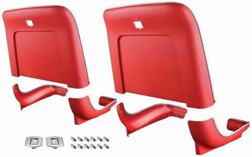 Seatback Kit for 1969-1970 GM A Body, Bucket, Kit Premium Red C985-RD