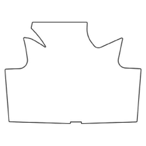 Trunk Floor Mat Cover for 1967-69 AMC Rebel Coupe/Sedan/Hard Top, Hi-Def. Rubber, Protects Trunk from Spills, & Debris.