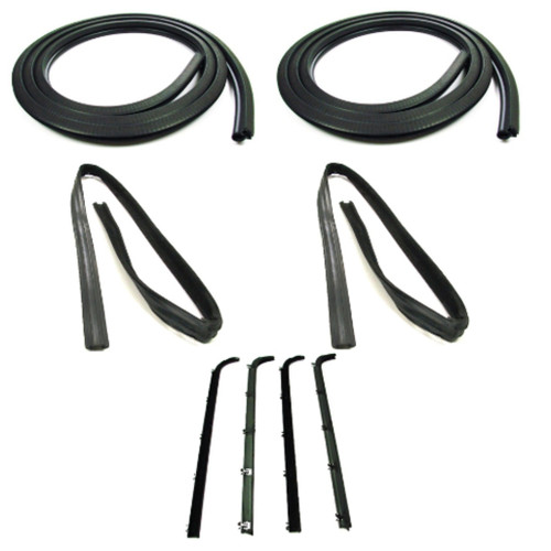 Door Seal Window Sweeps Channel Kit for 83-88 Ford Ranger & Bronco II, Left & Right Vent Windows - US Made Quality