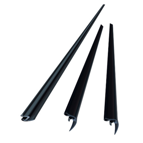 Windshield molding kit for 1995-2001 Chevrolet Monte Carlo / Lumina. Black upper and side reveal moldings for windshield.