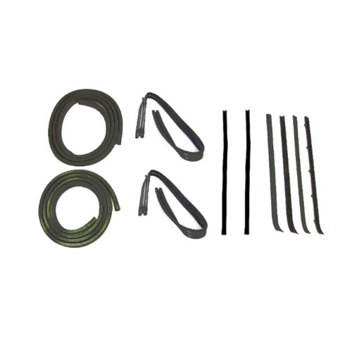 Door Seal Window Sweeps Channel Kit for 1973-1980 Chevy/GMC, Left & Right 10pc, US-made, high quality, lifetime warranty