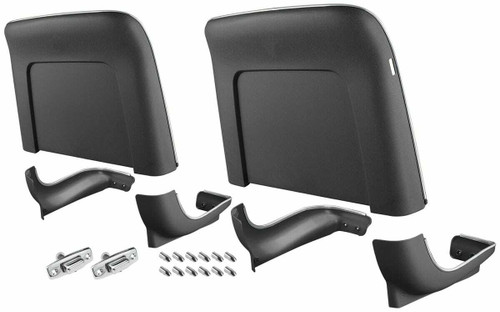 Seatback Kit for 1967-1968 GM A Body, Bucket, Kit Premium Black