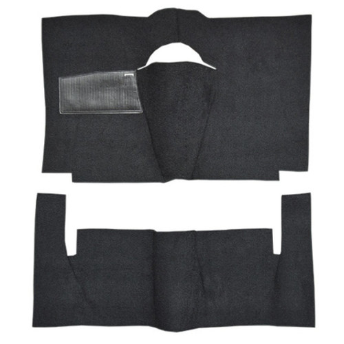 Carpet for Vintage Edsel Ranger Convertible - Black Loop Style, Made in USA, Easy Installation & Long-Lasting Quality.