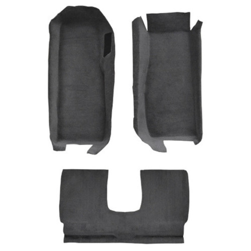 Carpet for Chevrolet Corvette Coupe Front Area, Molded Style, US-made Automotive-Grade Material with Padding & Heel Pads