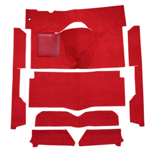 Carpet for Vintage Ford Falcon Convertible Interior - Made in USA, Precision Cut & Sewn Loop Style Flooring Kit with Padding. Carpet for Vintage Ford Falcon Convertible Interior - Made in USA, Precision Cut & Sewn Loop Style Flooring Kit with Padding.