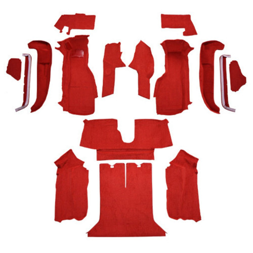 Carpet for Chevrolet Corvette Coupe 1990-1993 Interior Replacement Kit with Molded Design & Complete Coverage