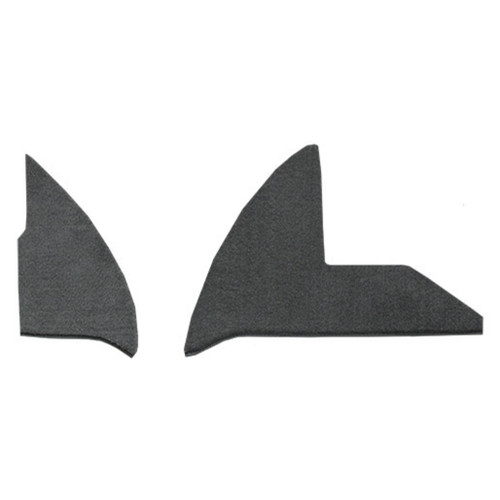Carpet for 1974 Dodge W100 Pickup Kick Panel Inserts with Cardboard - die-cut carpet kick panel insert set.