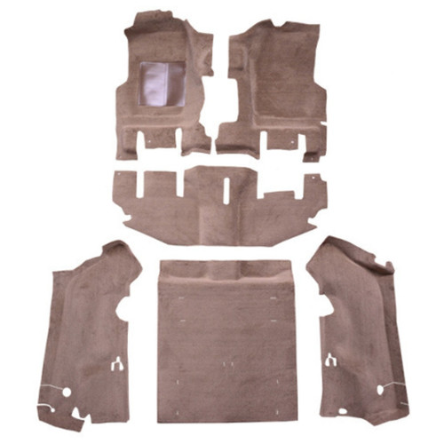 Carpet for Jeep Wrangler 1997-2002 Short Console Cutpile Molded Design - Auto-Grade Flooring Kit with Padding & Heel Pads