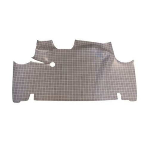 Trunk Floor Mat Cover for 1966-70 Ford Falcon 2-Door Hardtop, Small Ford Plaid Rubber Material, Front Area Coverage.