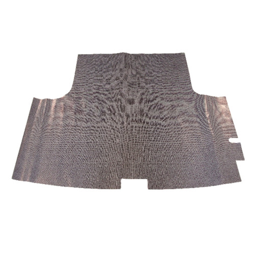 Trunk Floor Mat Cover for 1970-1976 Plymouth Duster 2DR Vinyl Gray Herringbone, specifically designed for Hardtop body style.