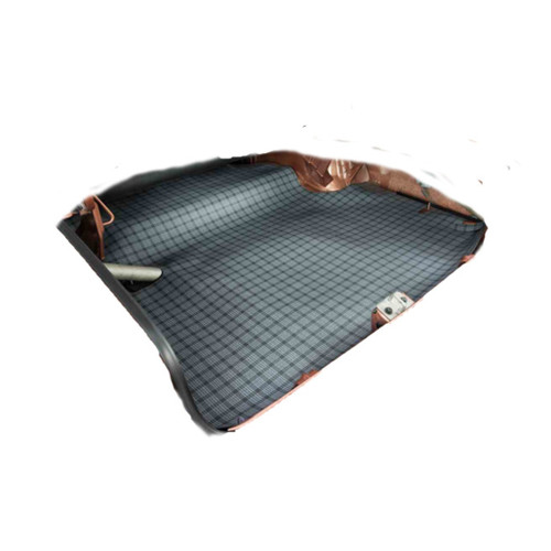 Trunk Floor Mat Cover for 1967-69 Dodge Dart Convertible, Gray Herringbone Vinyl, US-made, OEM Quality.