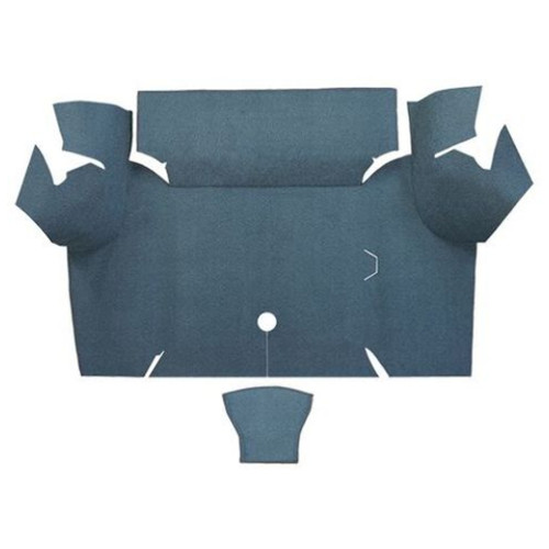 Trunk Floor Mat Cover for 1967-1968 Ford Mustang Coupe Vinyl Plaid, Front Area, OEM Quality, Small Ford Plaid Pattern