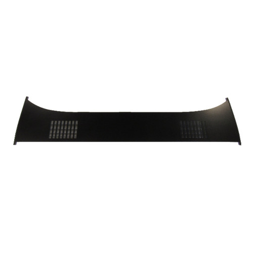 1971 Plymouth Fury Hardtop Package Tray with Speaker Grill in Black Wood/Hardboard Material - Enhance your Car!