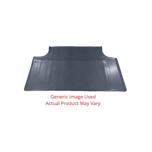 Trunk Floor Mat Cover for 1974 Plymouth Road Runner, Gray Plaid Rubber, Front Area, Made in USA, OEM Quality.