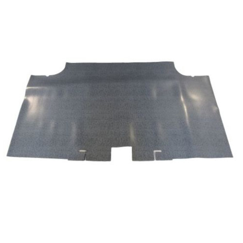 Trunk Mat for 68-69 Dodge Coronet, Gray Herringbone Rubber, Front Area Cover, US-Made, OEM Quality Reproduction