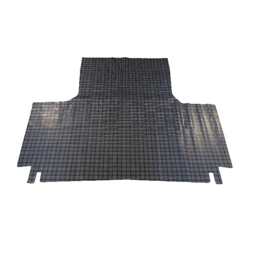 Trunk Floor Mat Cover for 1968 Plymouth Fury Convertible, Gray Herringbone Vinyl, US-made, OEM Quality.