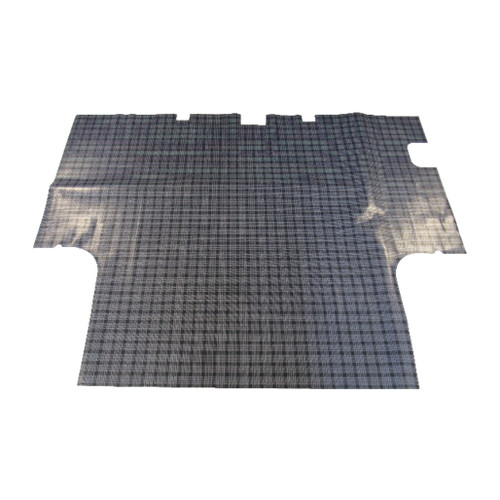 Trunk Floor Mat Cover for 66-67 Dodge Charger 2DR Hardtop, Gray Herringbone Vinyl, US-made, OEM Quality.