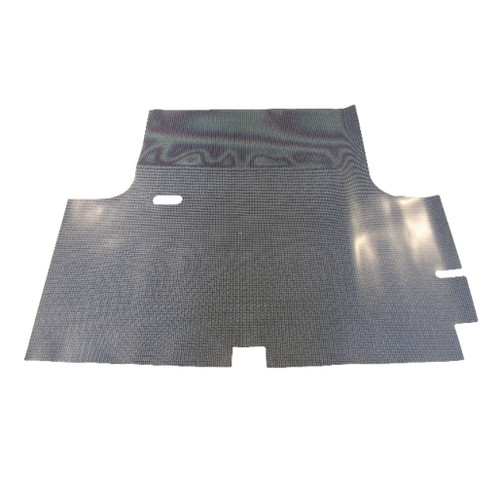 Trunk Floor Mat for 1970-1973 Plymouth Valiant 4DR Sedan, Gray Herringbone Rubber, Front Area Cover, US-Made Reproduction