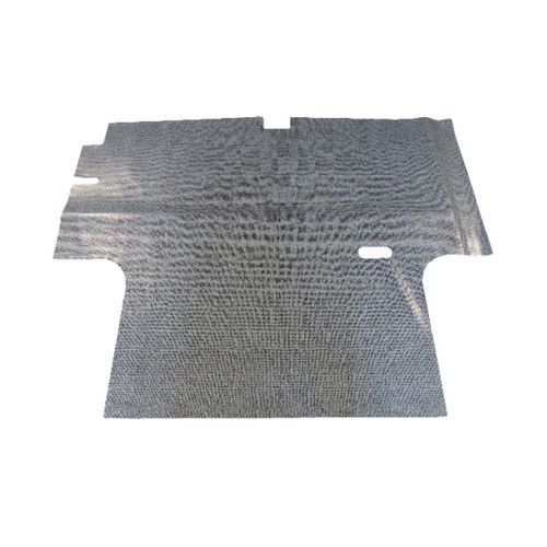 Trunk Floor Mat Cover for 1970-1973 Plymouth Valiant 4DR Sedan, Gray Herringbone Vinyl, US-made, OEM Quality.