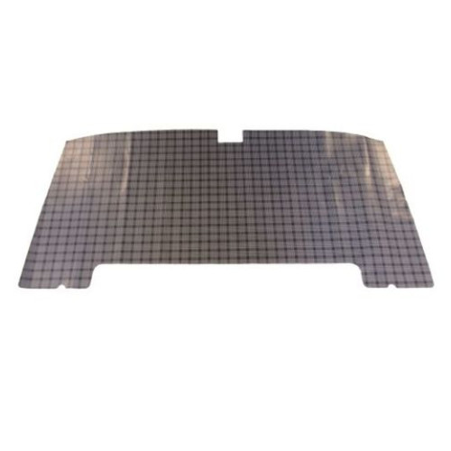 Trunk Floor Mat Cover for 1967-69 Plymouth Cuda Fastback, Gray Herringbone Vinyl, US-made, OEM Quality.