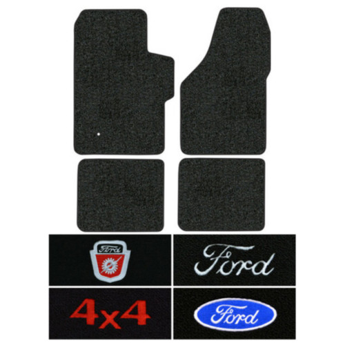 Floor Mats for 1999-2007 Ford F-250 Super Duty Crew Cab 4pc (FM300F FM18R)