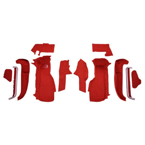 Carpet for Chevrolet Corvette 1990-1993 Front Set with Pad, Cutpile Style - precision-cut automotive-grade carpet kit.