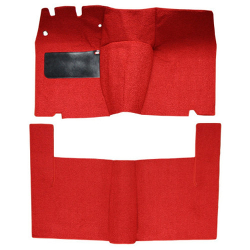 Carpet for Vintage Ford Victoria 2DR Hardtop, Black Loop Style - Enhance Your Car's Interior with Fresh Flooring Upgrade.