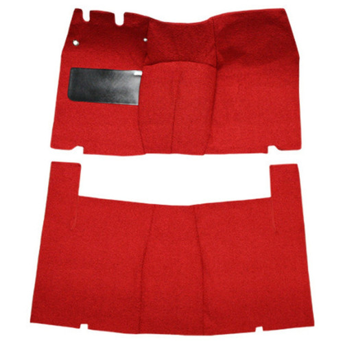 Carpet for Vintage Ford Customline 2DR Sedan - Black Loop Style, Made in USA, Easy Installation & Long-Lasting Quality.