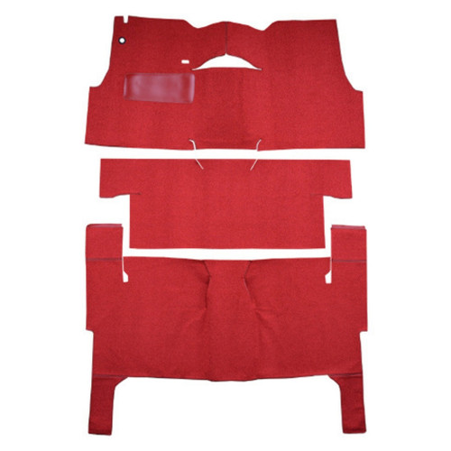 Interior Carpet for 1955 Chevrolet Two-Ten Series Wagon Bench Seat Passenger Area Loop - Automotive-Grade Replacement Kit