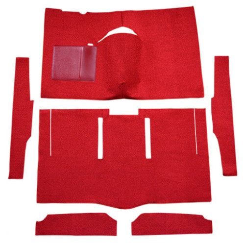 Carpet for Vintage Mercury Comet 2DR Hardtop Auto Bucket Seat - Cut & Sewn Style, Made in USA - Complete Vehicle Coverage