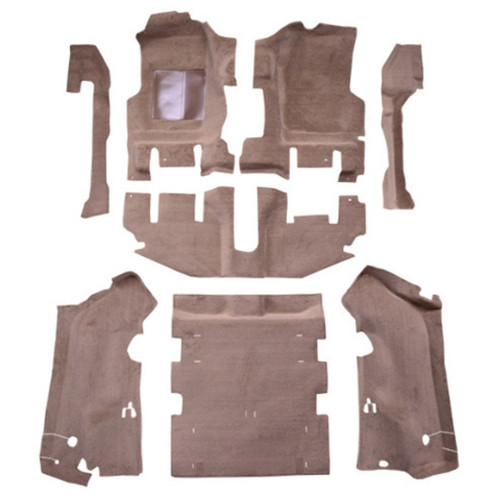 Carpet for Jeep Wrangler Long Console, Complete Cutpile Design, US-made Automotive-Grade Material.