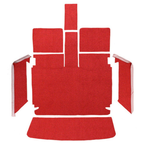 Carpet for Vintage Dodge Charger Fastback Rear Area - Molded style, US-made automotive-grade carpet kit with precise fitment.