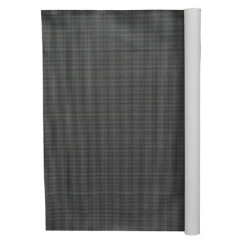 Trunk mat sheet in black & gray small plaid fleece, precision-cut for perfect fit, easy to install, durable for classic cars.