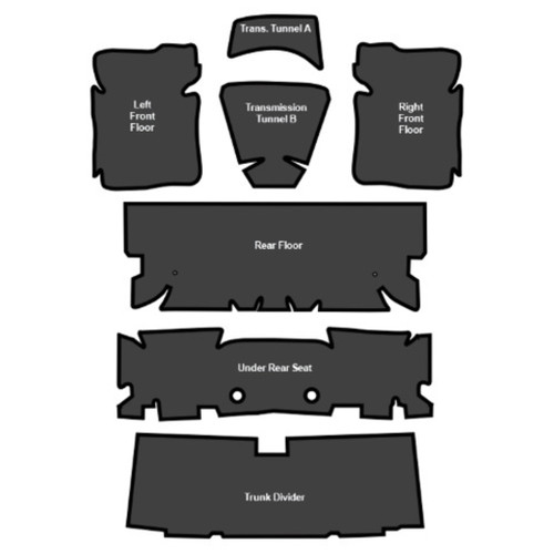 Sound Deadener for 1970-1981 Chevrolet Camaro Die Cut EVA Complete 7Pc