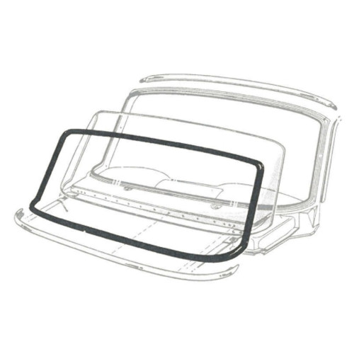 Windshield Gasket Weatherstrip Seal for Ford Falcon, Comet 1960-1965 1Pc Windshield Gasket Weatherstrip Seal for Ford Falcon, Comet 1960-1965 1Pc
